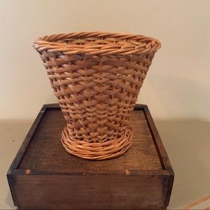 Vintage Wood Plant Basket